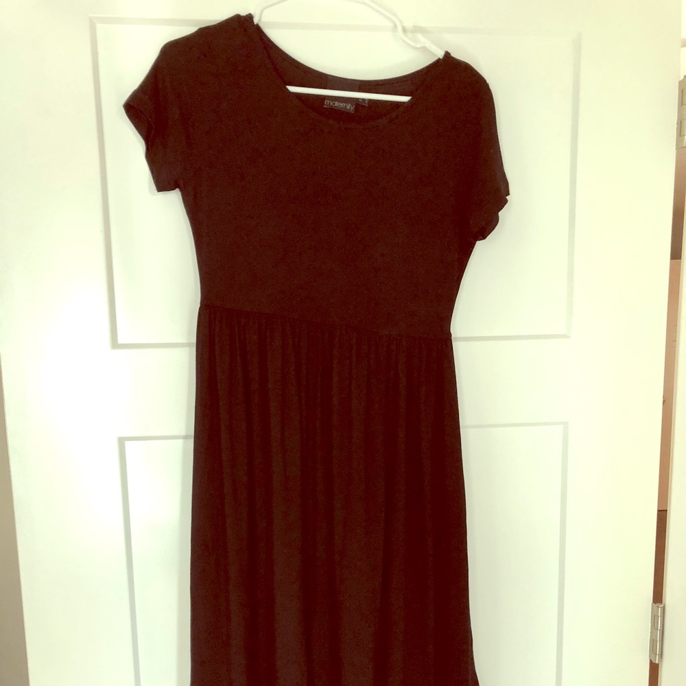 ASOS maternity basic black dress, size 4